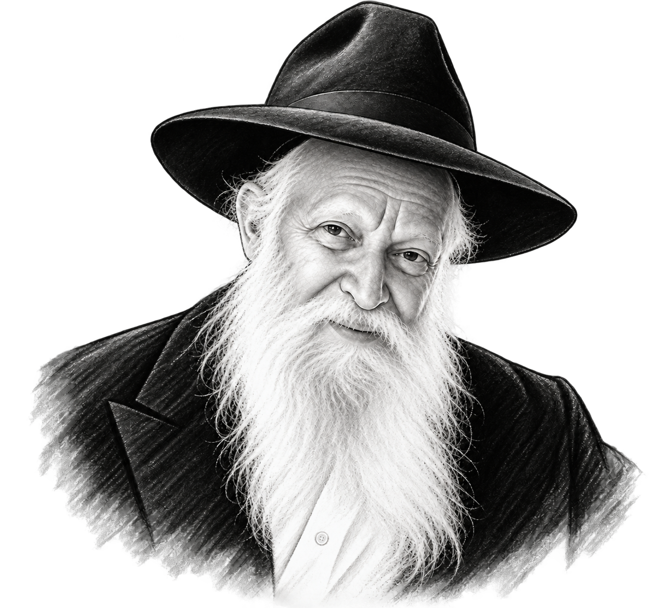 Portrait illustré du Rav Yitzchak Guinsburgh